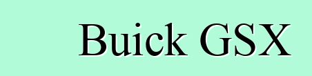 Buick GSX
