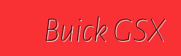 Buick GSX