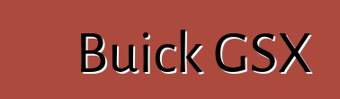 Buick GSX