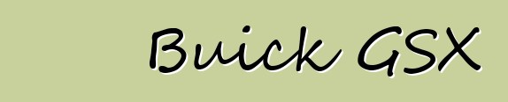 Buick GSX