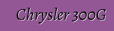 Chrysler 300G