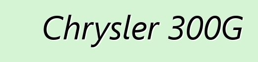 Chrysler 300G