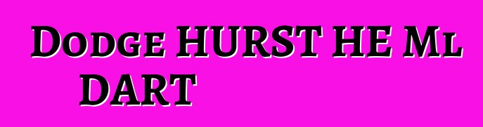 Dodge HURST HE Ml DART