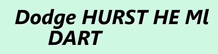 Dodge HURST HE Ml DART