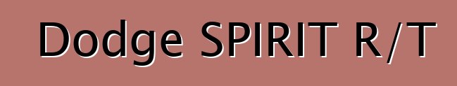 Dodge SPIRIT R/T
