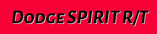 Dodge SPIRIT R/T