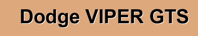 Dodge VIPER GTS