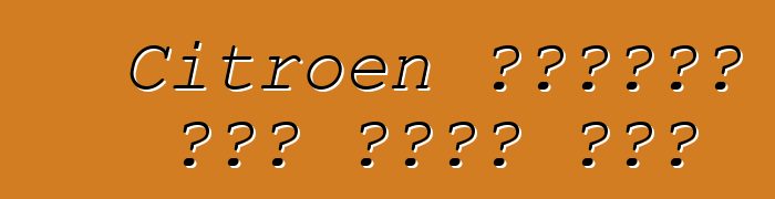 Citroen ባንዲራውን መኪና ከገበያ አወጣ