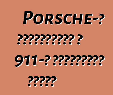 Porsche-ն պատրաստում է 911-ը մրցարշավի համար