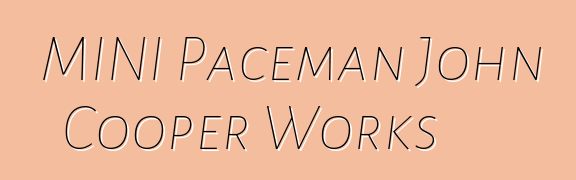MINI Paceman John Cooper Works