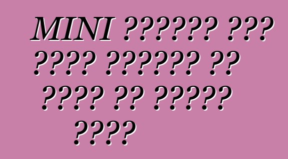 MINI पेसमैन जॉन कूपर वर्क्स के लागत के घोषणा कइलस