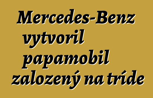 Mercedes-Benz vytvořil papamobil založený na třídě M
