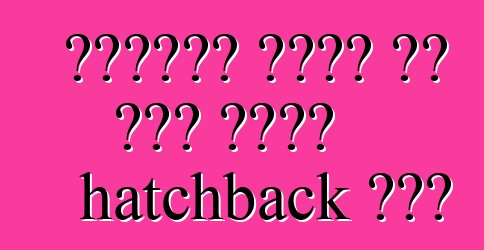 ቮልስዋገን አነሳ። ወደ አገር አቋራጭ hatchback ገበያ