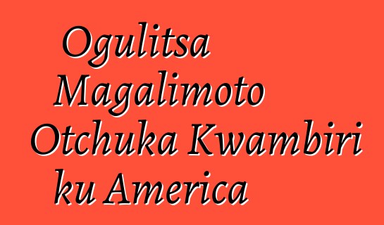 Ogulitsa Magalimoto Otchuka Kwambiri ku America