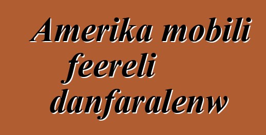 Amerika mobili feereli danfaralenw
