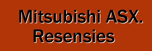 Mitsubishi ASX. Resensies