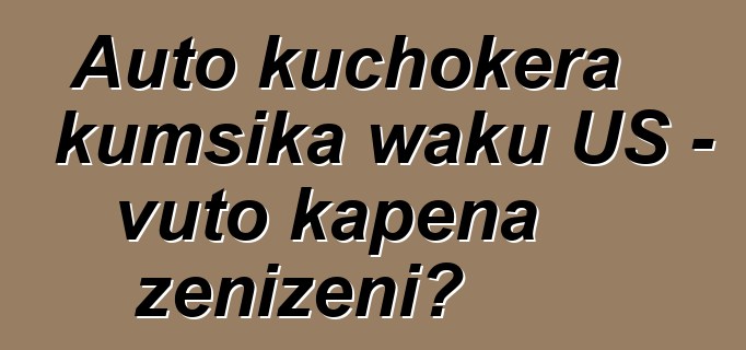 Auto kuchokera kumsika waku US - vuto kapena zenizeni?
