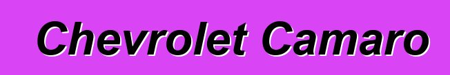 Chevrolet Camaro