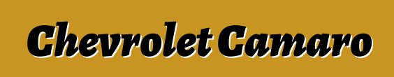Chevrolet Camaro