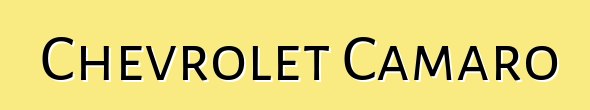 Chevrolet Camaro