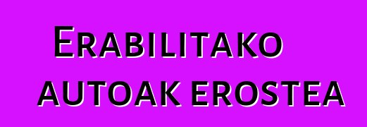 Erabilitako autoak erostea