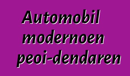 Automobil modernoen peoi-dendaren funtzionamendu-printzipioak