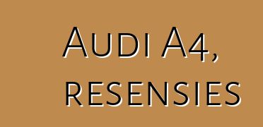 Audi A4, resensies