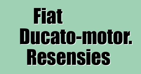 Fiat Ducato-motor. Resensies