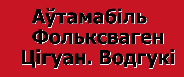 Аўтамабіль Фольксваген Цігуан. Водгукі