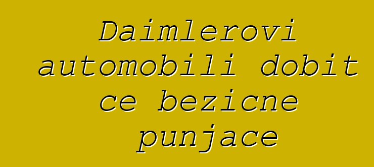 Daimlerovi automobili dobit će bežične punjače