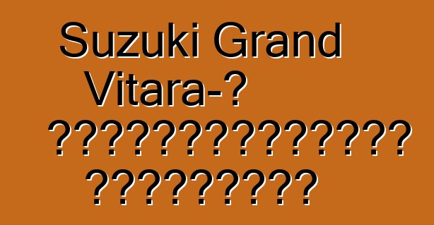 Suzuki Grand Vitara-ի սեփականատերերի ակնարկներ