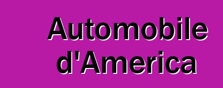 Automobile d'America