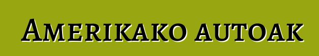 Amerikako autoak