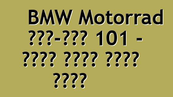BMW Motorrad ጽንሰ-ሐሳብ 101 - የክፍት መንገድ መንፈስ መምሰል