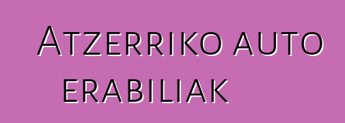 Atzerriko auto erabiliak