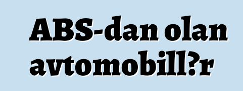 ABŞ-dan olan avtomobillər