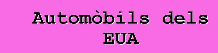 Automòbils dels EUA
