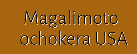 Magalimoto ochokera USA
