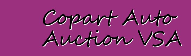 Copart Auto Auction VSA