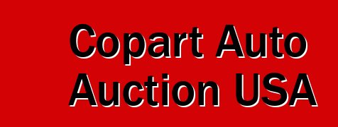 Copart Auto Auction USA