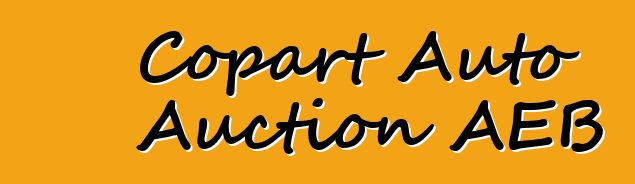 Copart Auto Auction AEB