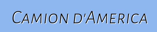 Camion d'America