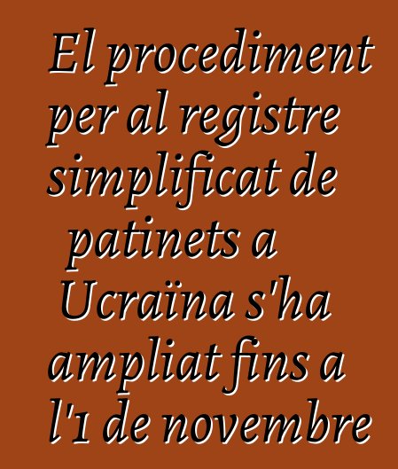 El procediment per al registre simplificat de patinets a Ucraïna s'ha ampliat fins a l'1 de novembre