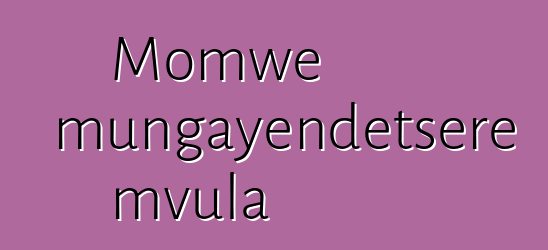 Momwe mungayendetsere mvula