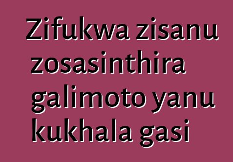 Zifukwa zisanu zosasinthira galimoto yanu kukhala gasi