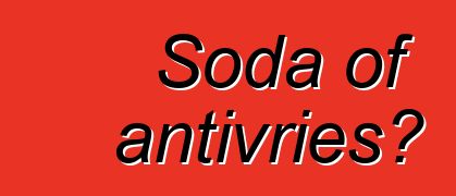 Soda of antivries?