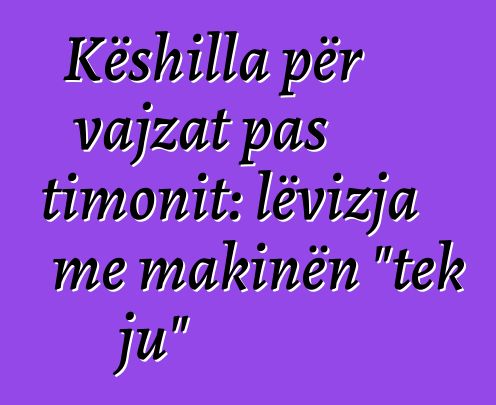 Këshilla për vajzat pas timonit: lëvizja me makinën "tek ju"