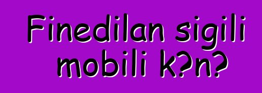 Fiɲɛdilan sigili mobili kɔnɔ